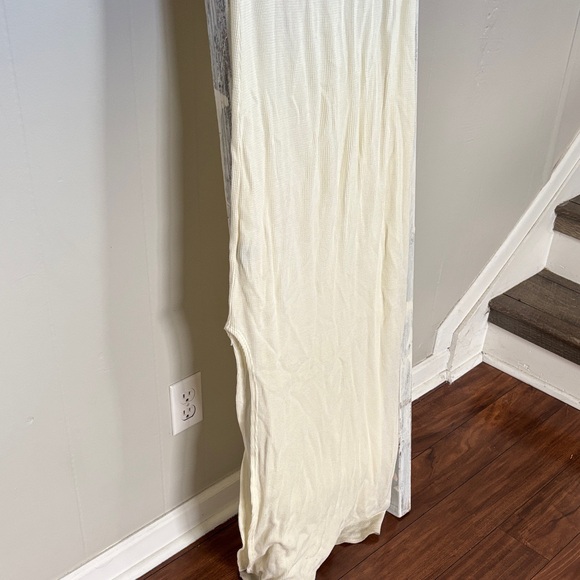 Free People Cream Waffle Knit Maxi Dress - Picture 7 of 7